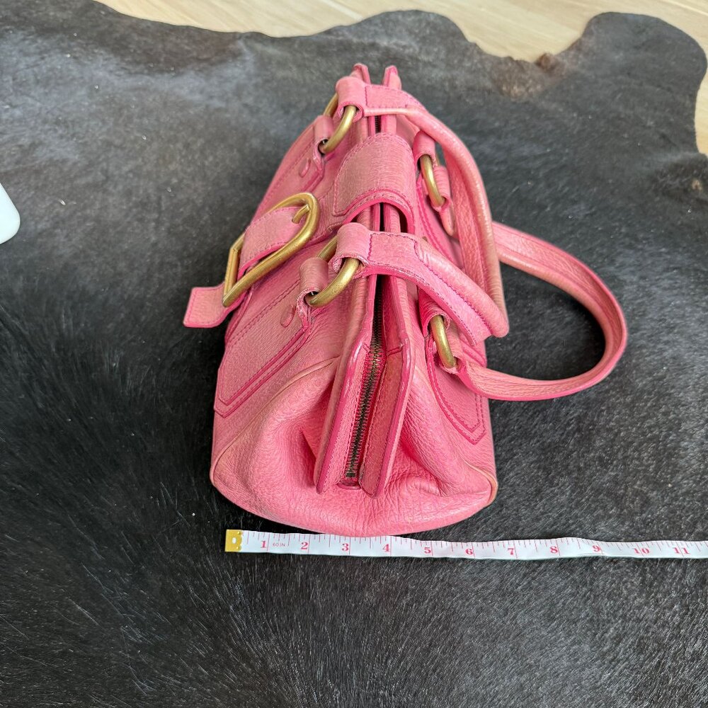 Celine Ella Frame Pink Leather Handbag - Picture 8 of 9